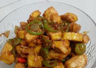 Tumis tahu cabai gendot