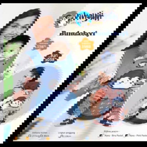 Jual gendongan hipseat untuk perempuan (warna pink-navy)