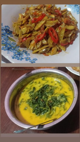 🍅 *Sambal jengkol teri*
🍅 * Gulai Daun singkong *