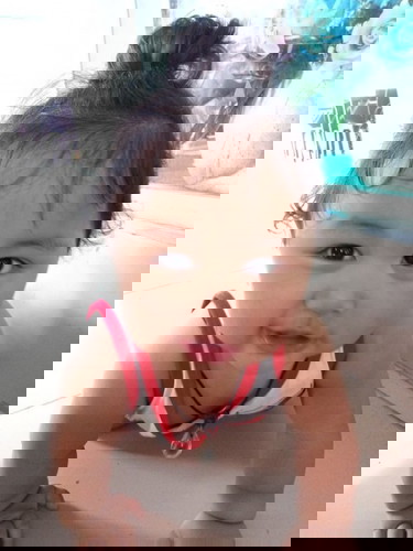 10 เดือน แต่ซนมากจนไม่แน่ใจว่าได้ลูกสาวหรือได้ลูกลิง