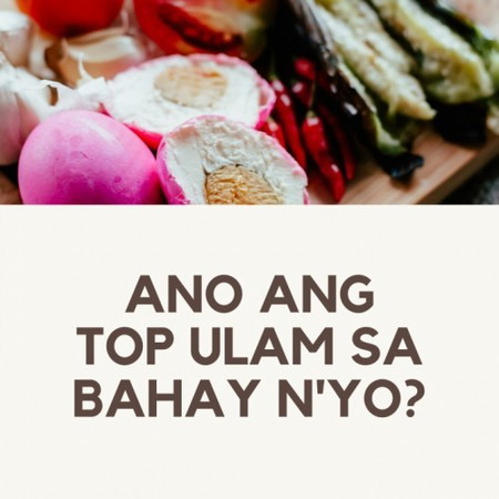 Ano ang top ulam sa bahay n'yo?