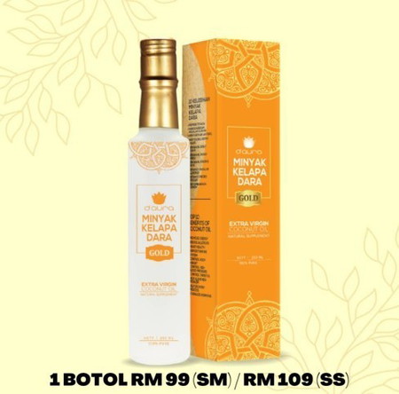 Amalkan minyak kelapa dara