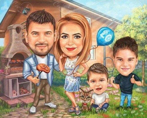 Caricature 5 per head