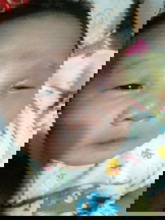 Mata sebwlah masih aja sipit padahal udah 1 bulan umurnya