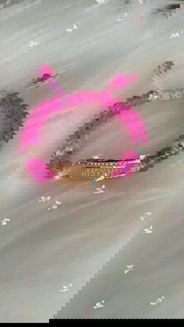 Gelang plat grafir nama