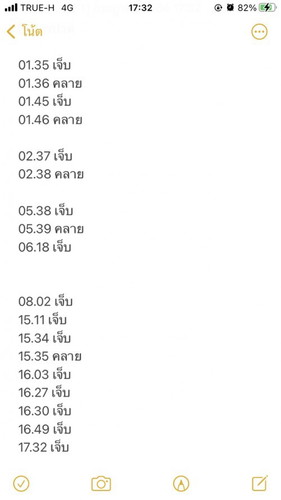 มีอาการปวดเตือน