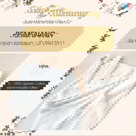 Tahniah kepada pemenang Pertandingan Teka & Menang Tuala Mandi Tinys.Co!