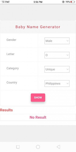 Baby name generator
