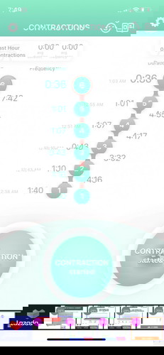 contraction and Pananakit ng right side