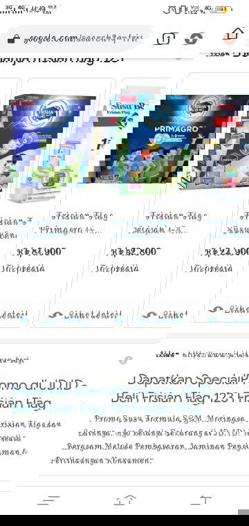 Jual susu primagro frisian flag