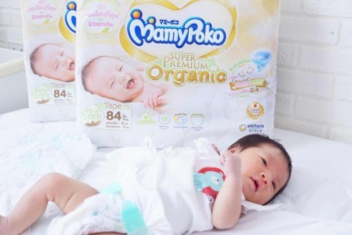 หลงรักในผิวสัมผัสมากค่ะ กับผ้าอ้อมเบบี๋รุ่นนี้ MamyPoko Super Premium Organic 🥰🥰