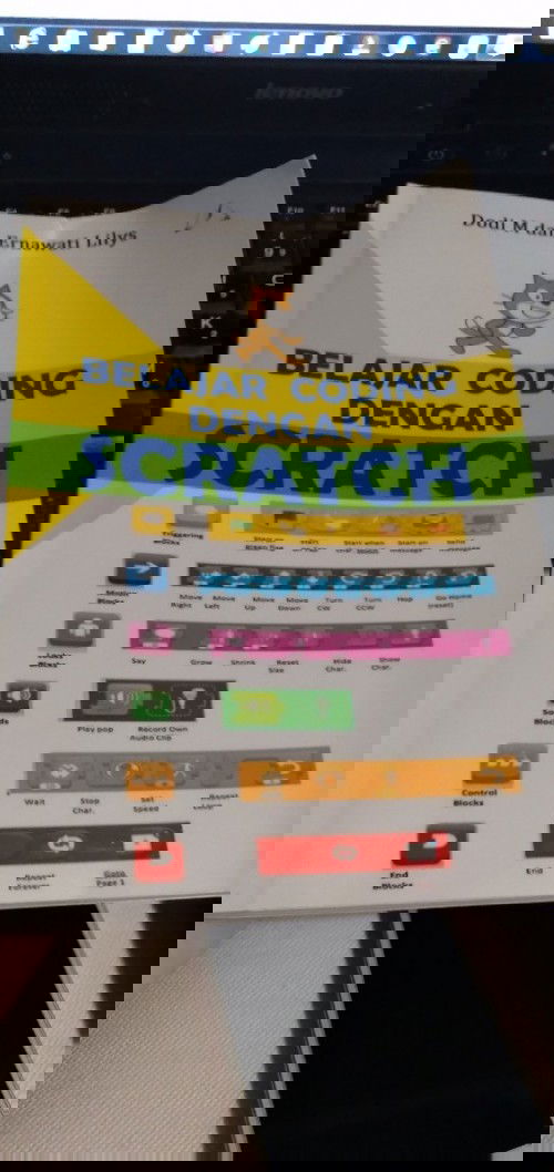 Mom suka menemani si kecil belajar coding? Ini ada buku panduan belajar coding.Biar seru dirumah aja