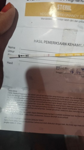 Apakah ini positif? Karena garis kedua agak buram