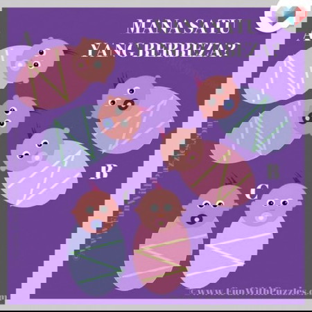 Mana satu yang berbeza?