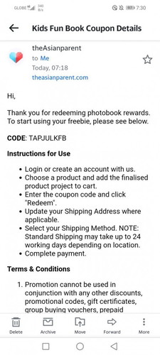 Photobook redeem