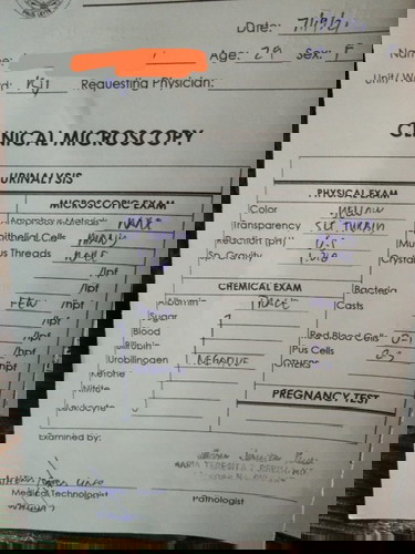 Laboratory result