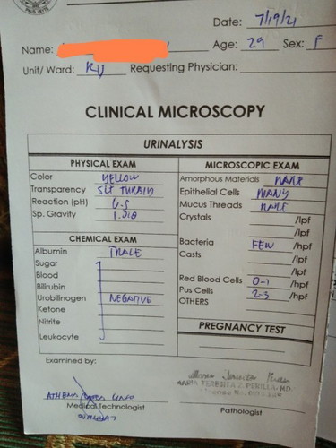 Laboratory result