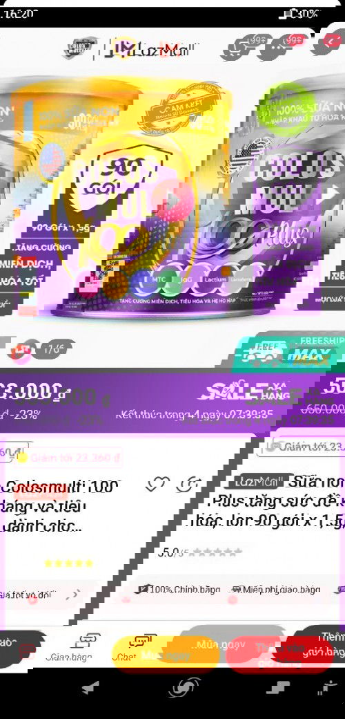 Có bé nào nhà mình uống sữa non này ko? Cho e chút ý kiến đi ah