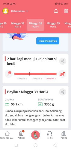 Belum ada tanda-tanda mau lahiran