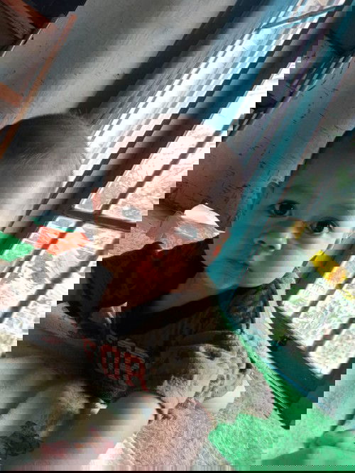 Daun delinga bayi beda sebelah