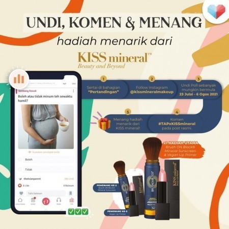 Undi, Komen & Menang Kiss Mineral!