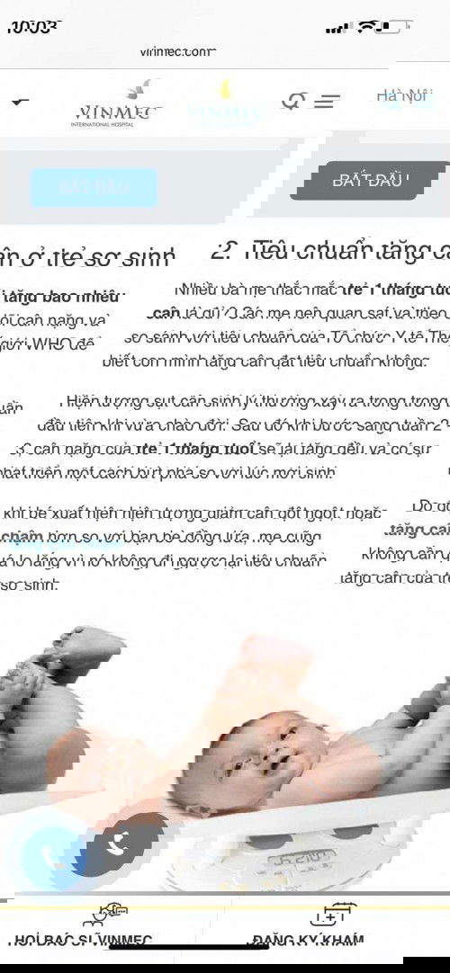 Tháng đầu bé lên bao nhiêu kg?