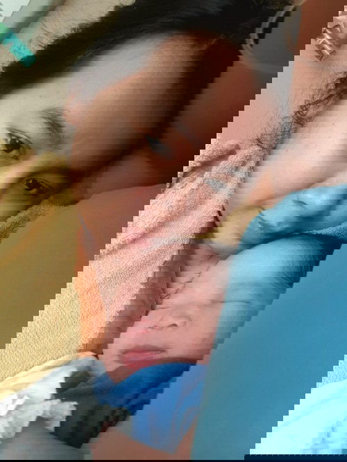 41 weeks dengan 5 kali induksi dan berakhir Caesarian