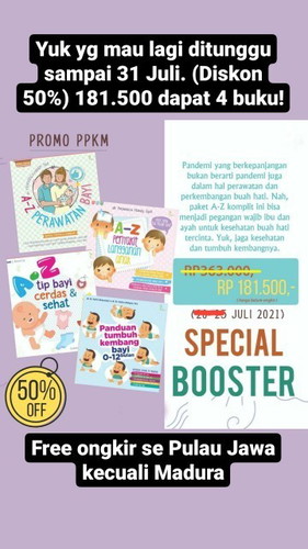 Buku Merawat Bayi Diskon 50% isi 4 buku free ongkir se Pulau Jawa kecuali Madura