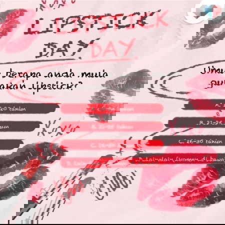 World Lipstick Day lah harini!