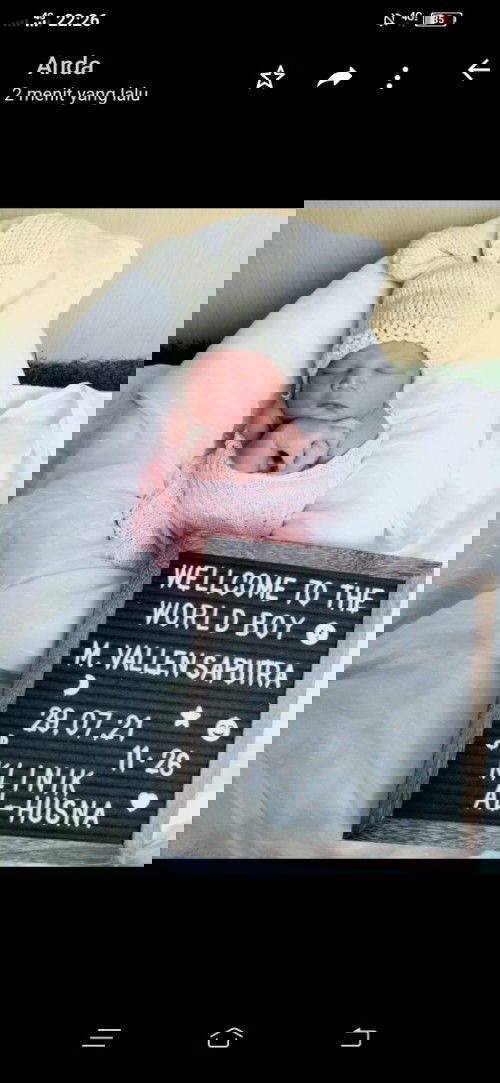 Alhamdulillah launching baby boy