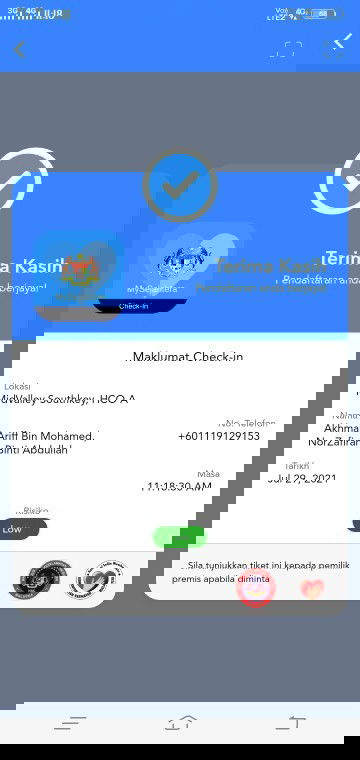 Vakcine Sinovac 1 Dose Done