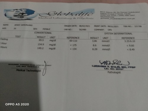 Ask lng po mga mommy qng ok po ba ang result ng sa sugar ko.. d lng po aq mrunong magbasa ng result.