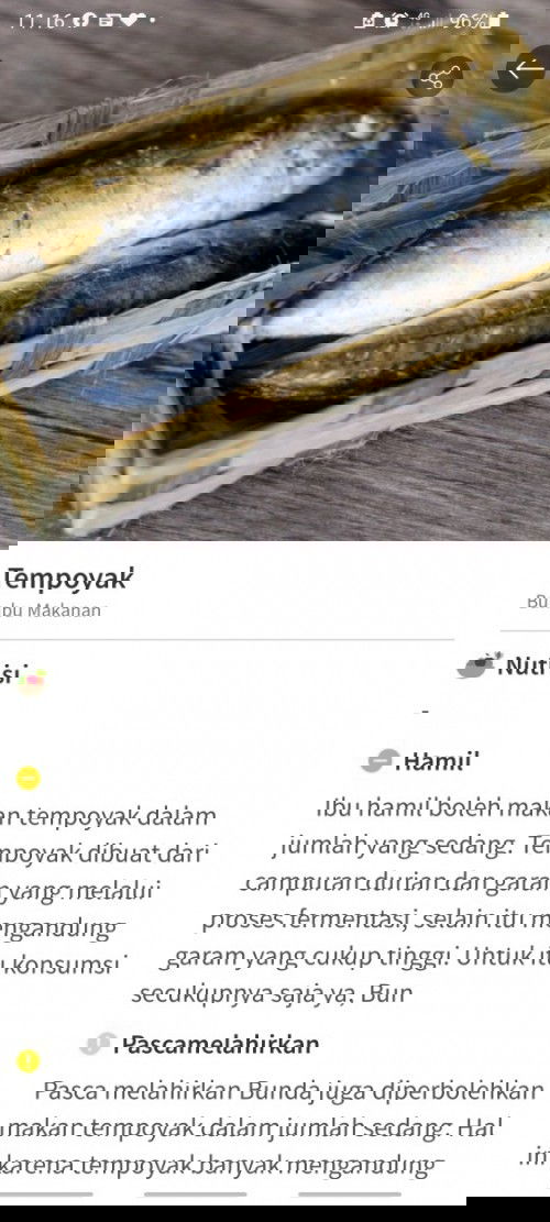 Olahan makanan dengan TEMPOYAK