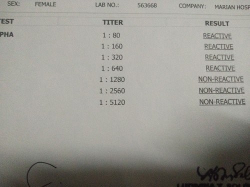 VDRL/TPHA Confirmatory