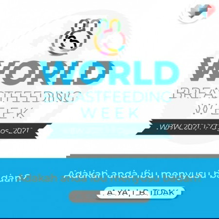 Sempena World Breastfeeding Week, jom komen!