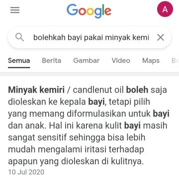 Minyak rambut bayi