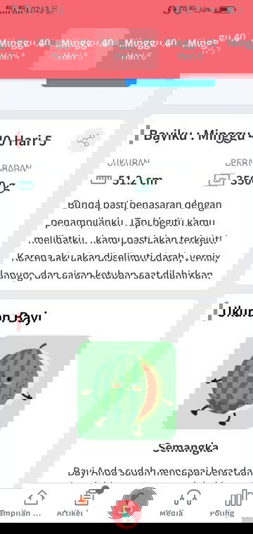 Udah Lewat hpl seminguan