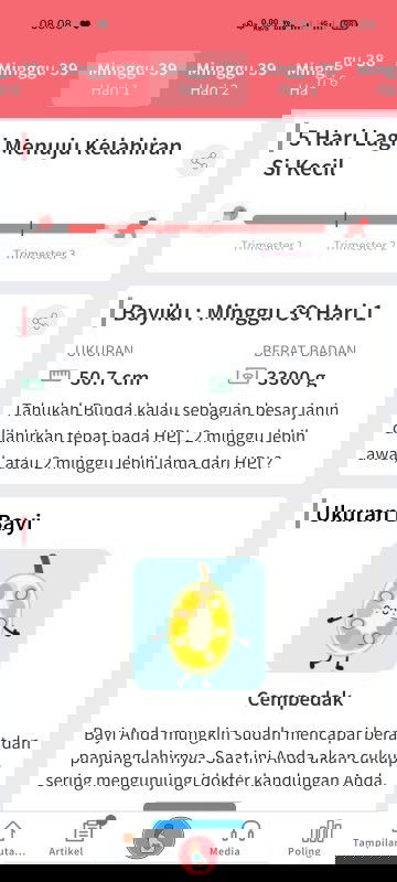 BELUM ADA TANDA TANDA MELAHIRKAN