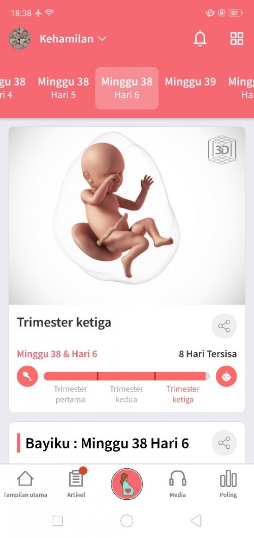 Belum ada kontraksi lagi