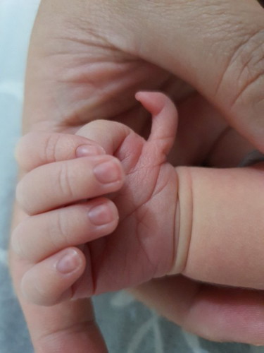 About six fingers