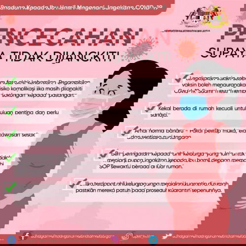 Sekadar perkongsian - panduan terbaru untuk ibu mengandung jika positif COVID-19