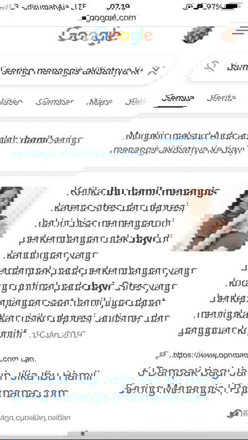 disaat hamil saya sering menangis dan setres!