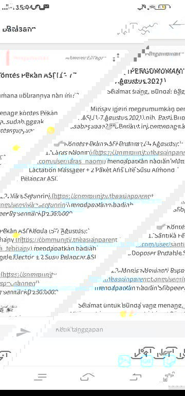 ⭐ Menang Kontes Pekan ASI ⭐