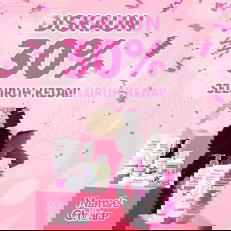 Diskaun 30% SELURUH KEDAI khas buat anda!