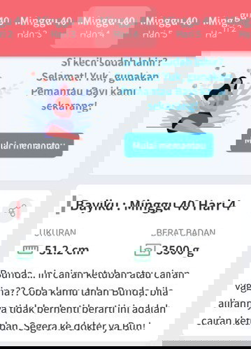 40 minggu lewat 4hari