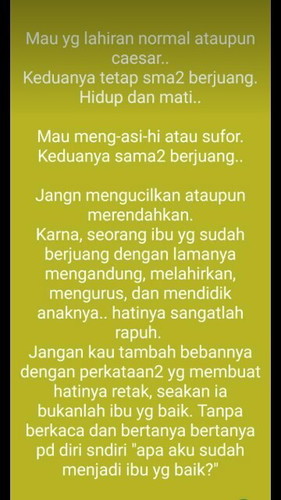 Semua Ibu Sama-Sama Berkorban