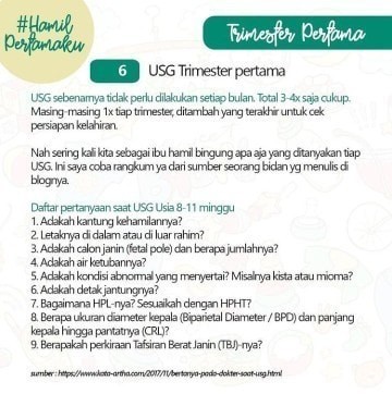 Pertanyaan yang bisa ditanyakan saat pemeriksaan USG