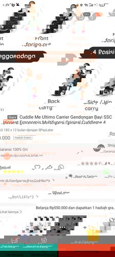 Gendongan cuddle me