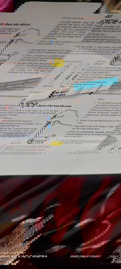 Hasil testpack positif