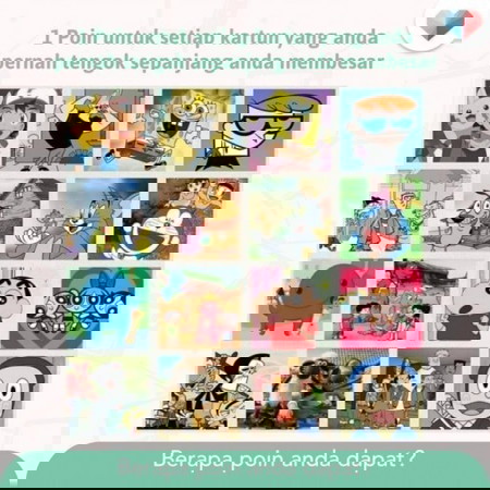 Kartun mana anda pernah tengok ya?